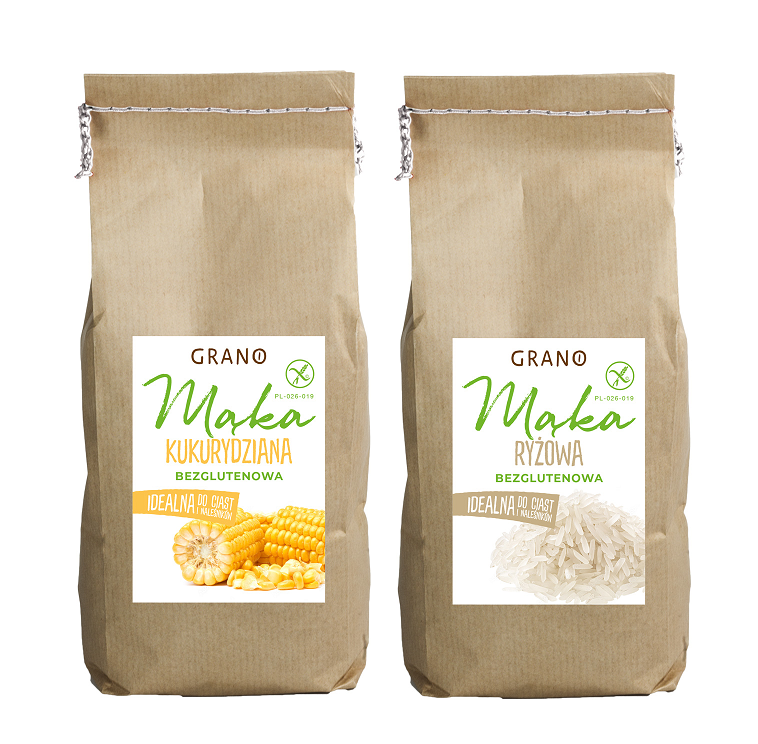 Mąka bezglutenowa ryżowa / kukurydzianaGrano 500g