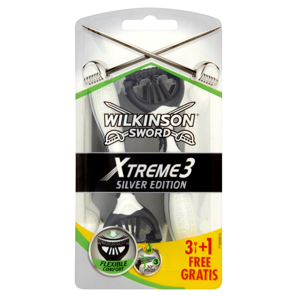 Maszynka XTREME3 Silver Wilkinson 3+1szt.