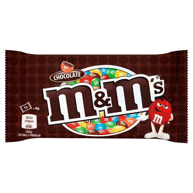 Draże czekoladowe  M&M 45g esklep.polomarket.pl