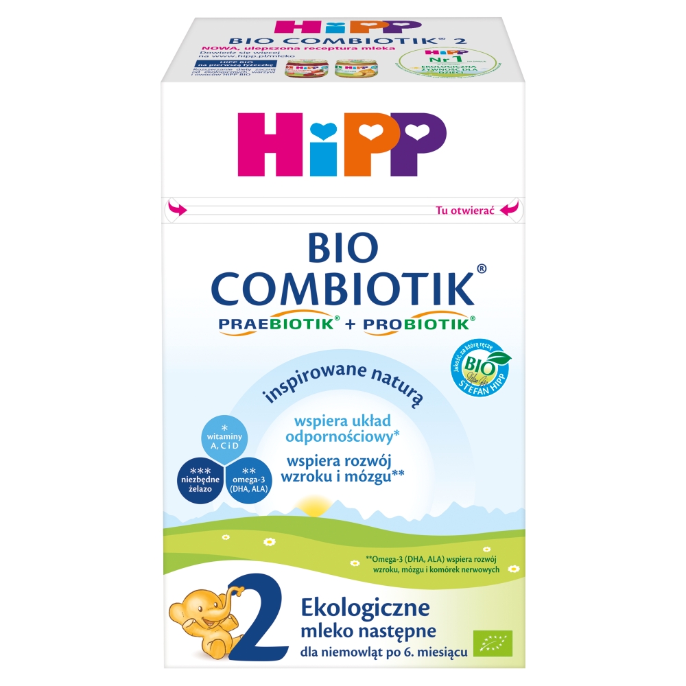 Mleko następne HIPP 2 BIO Combiotik 550g esklep.polomarket.pl