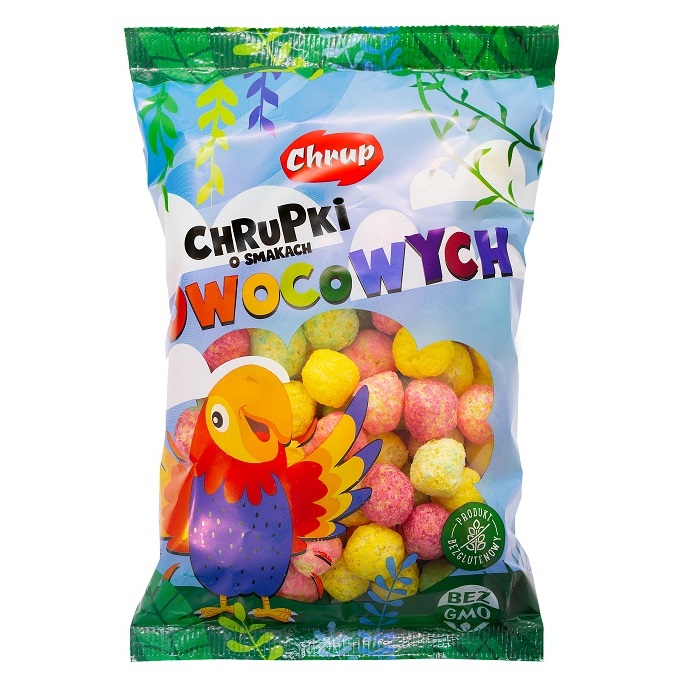 Chrupki kukurydziane o smakach owocowychChrup 50g