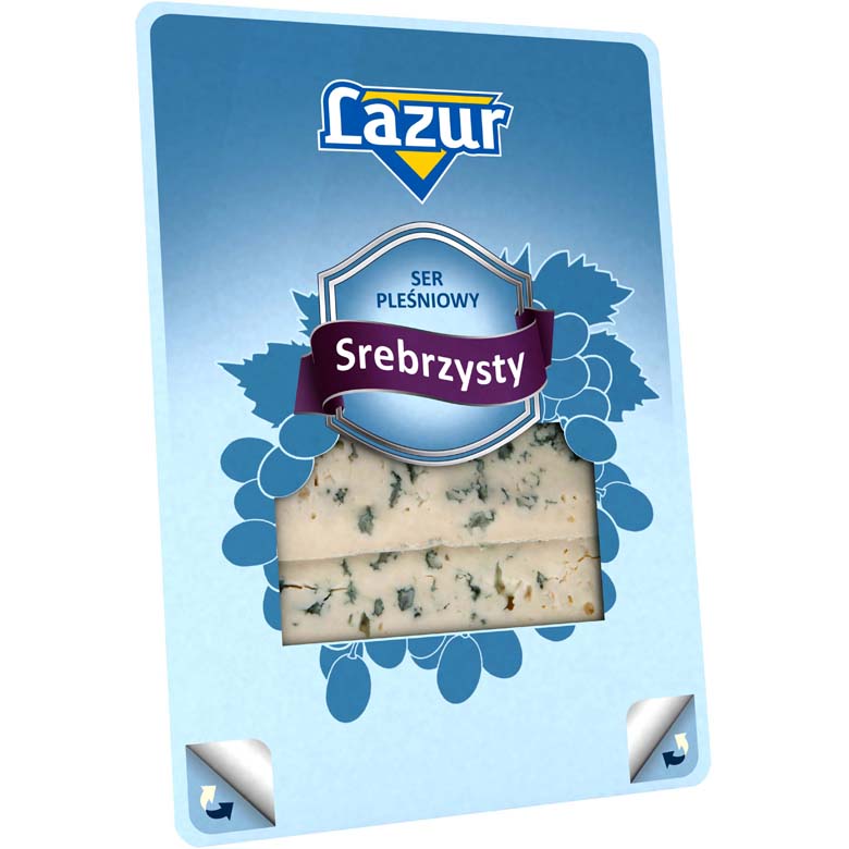 Ser Lazur Srebrzysty plastry 100g