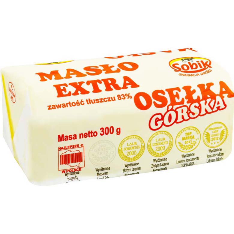 Masło Osełka Extra 300g tł. 82% esklep.polomarket.pl