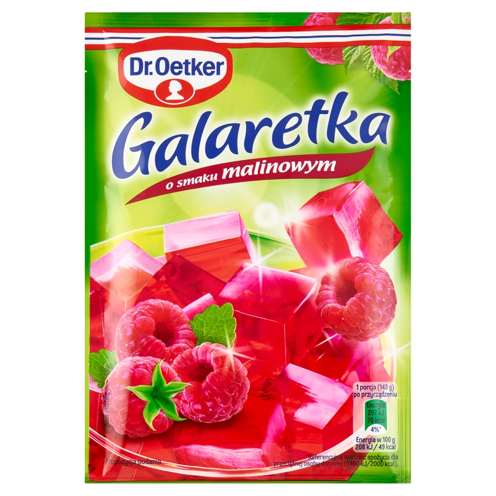 Galaretka Dr.Oetker malinowa 72g esklep.polomarket.pl