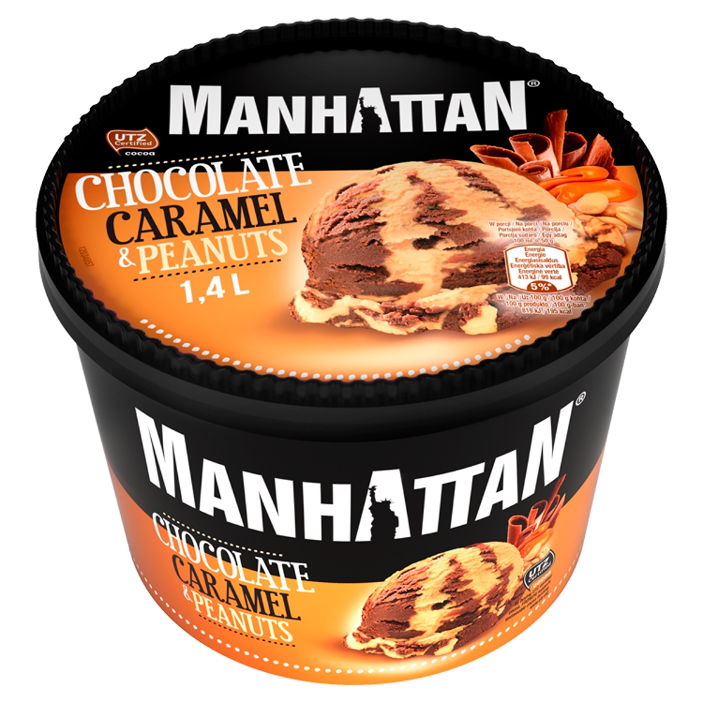 Lody czekolada-karmel-orzechy Manhattan 1,4l