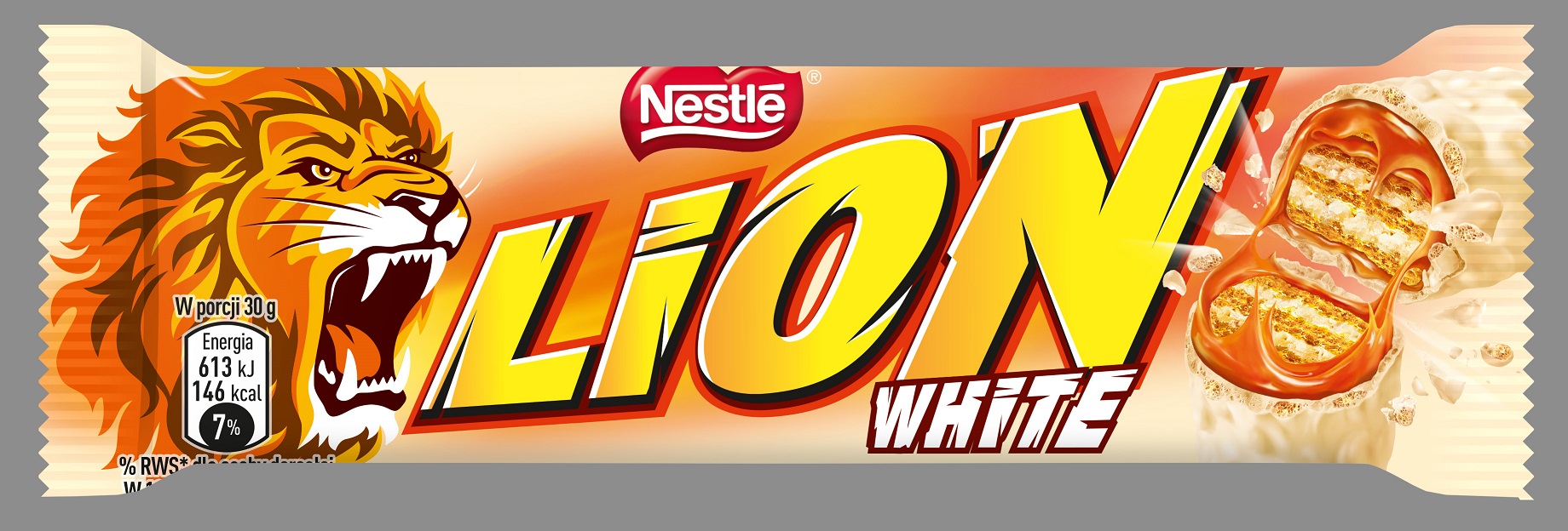 Baton w bialej czekoladzie  Lion 42g