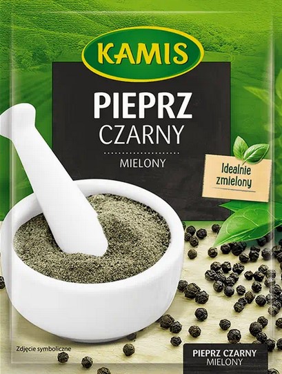 Przyprawa Kamis pieprz czarny mielony16g esklep.polomarket.pl