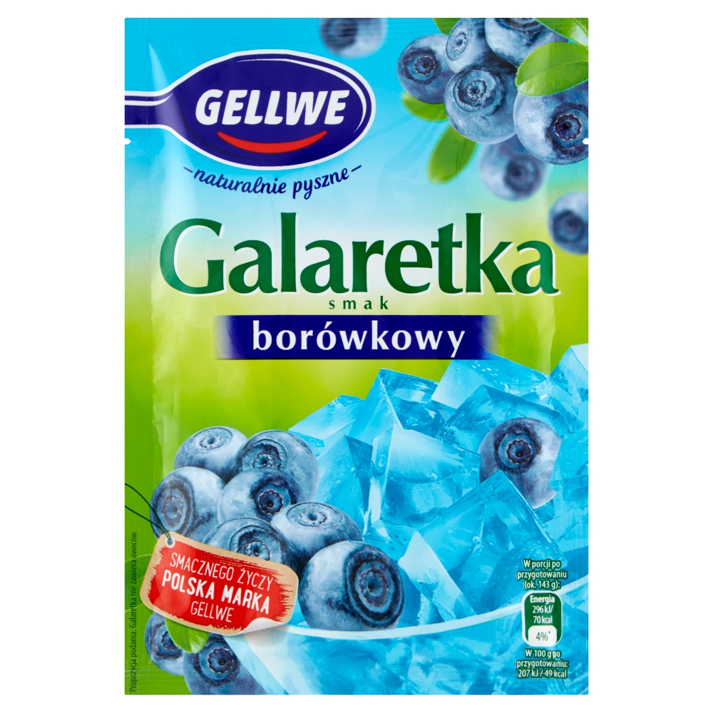 Galaretka borówkowa Gellwe 72g esklep.polomarket.pl