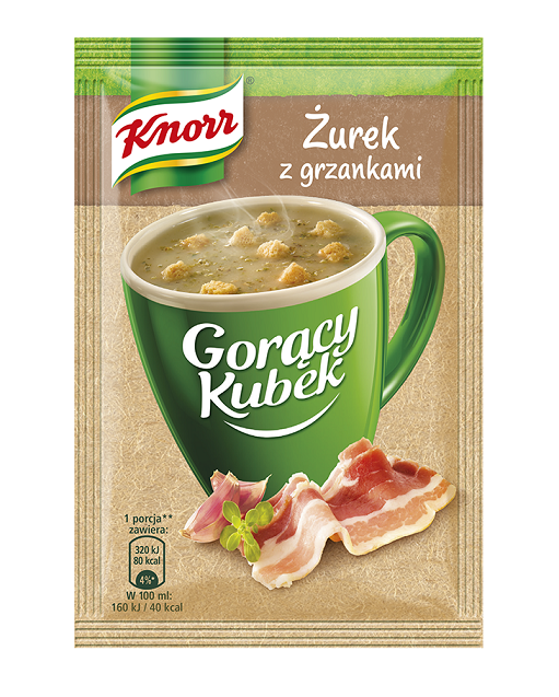 Zupa  żurek z grzankami Gorący kubek 17g