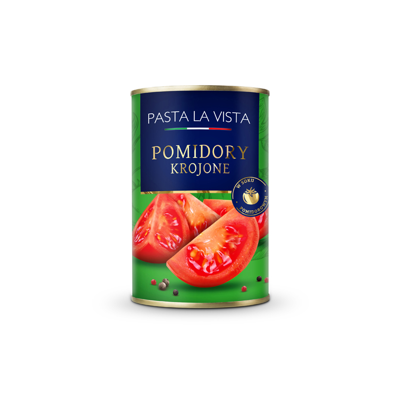 Pomidory bez skóry krojone Pasta La Vista 400g