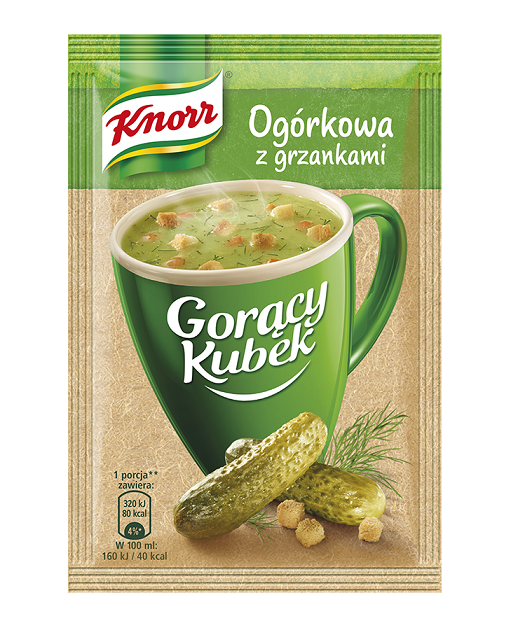 Zupa ogórkowa z grzankami Gorący kubek 13g esklep.polomarket.pl
