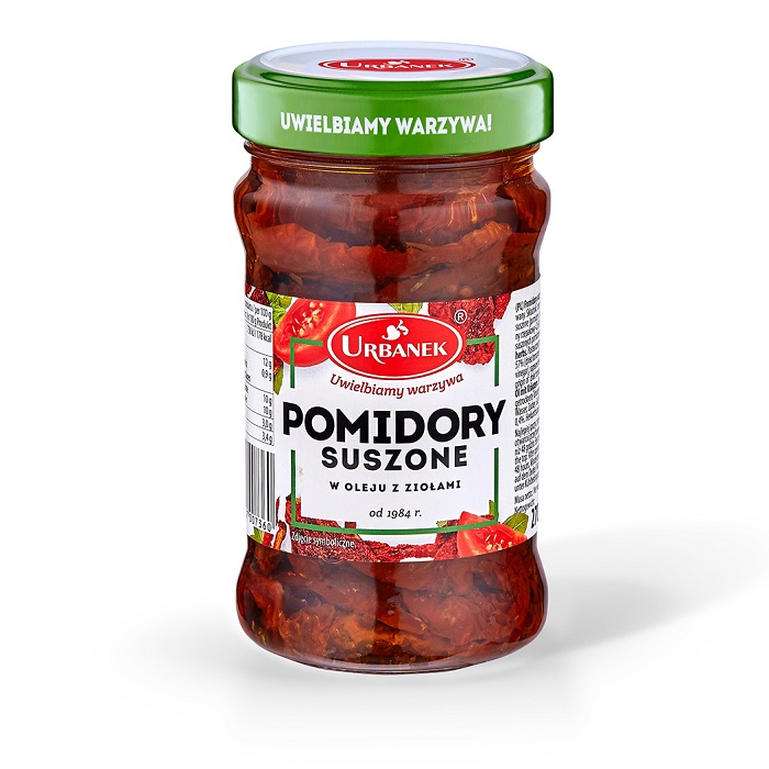 Pomidory susz w oleju z ziołami270g/150g
