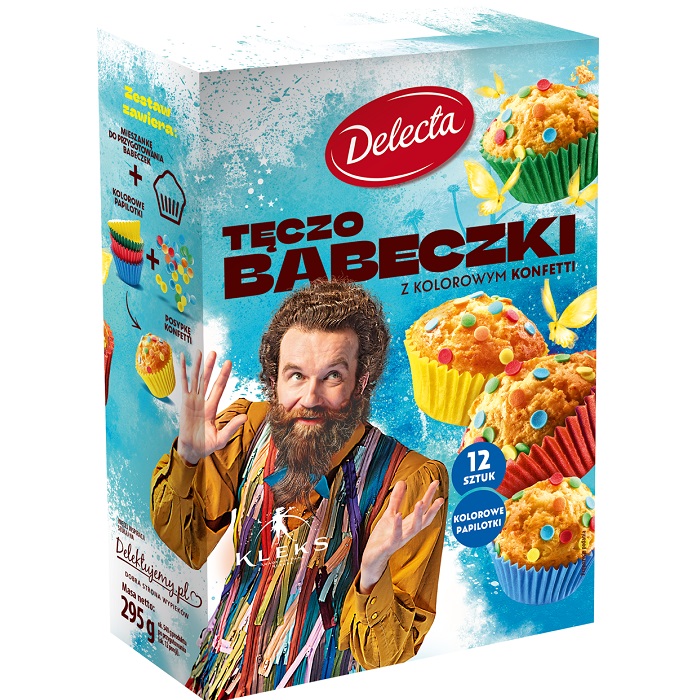 Mieszanki ciast Babeczki tęczowe 295g