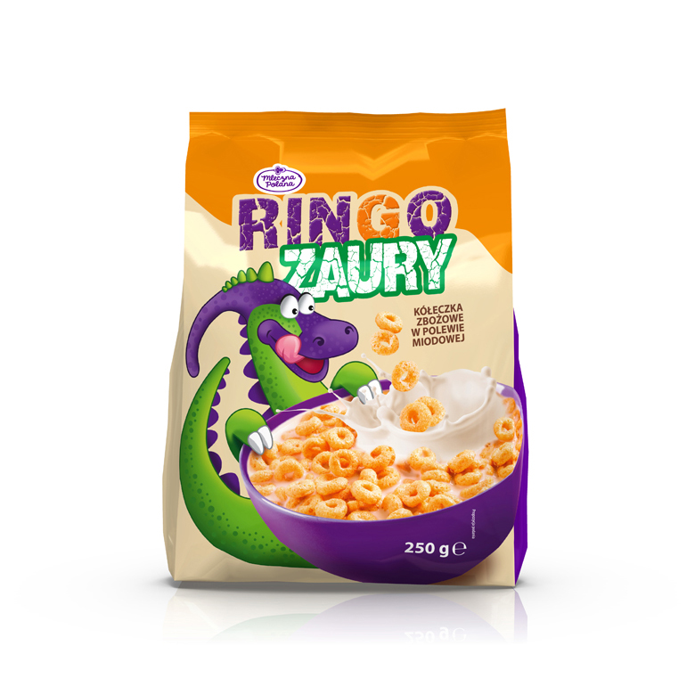 Płatki miodowe kółeczka  Ringozaury 250g