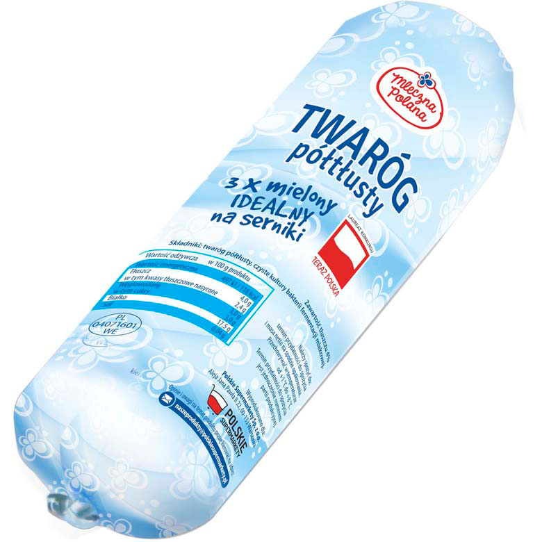 Twaróg półtłusty Mleczna Polana 600g