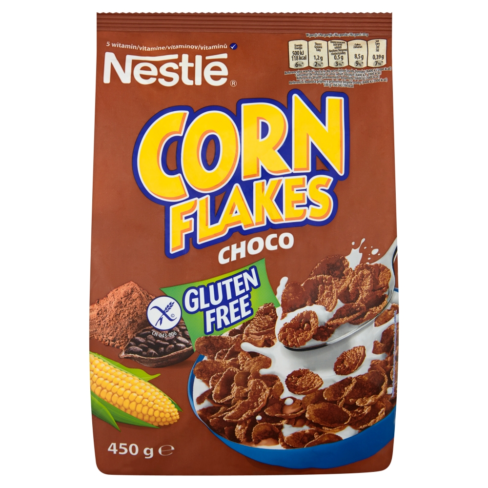 Płatki czekolada Corn Flakes 450g esklep.polomarket.pl