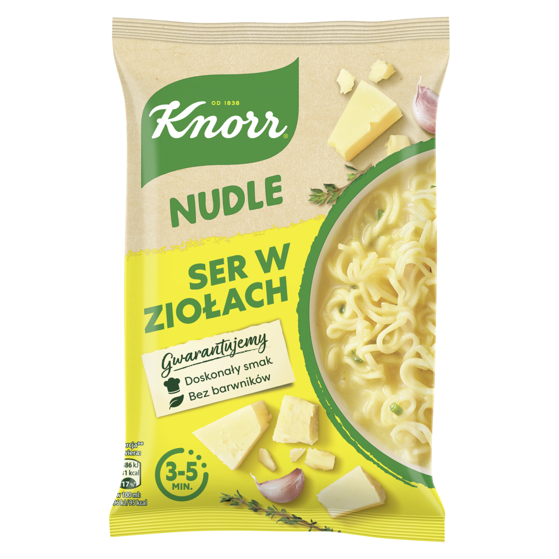 Zupa ser w ziołach Nudle Knorr 61g