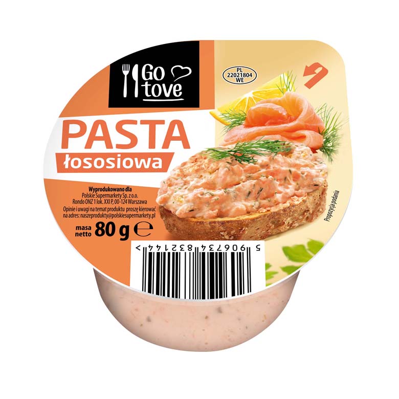 Pasta łososiowa  Go tove 80g