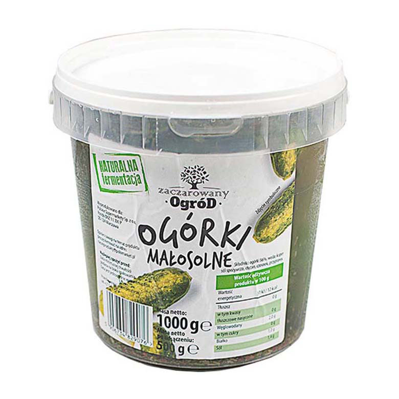 Ogórki małosolne wiadro Zaczarowany Ogród 1kg