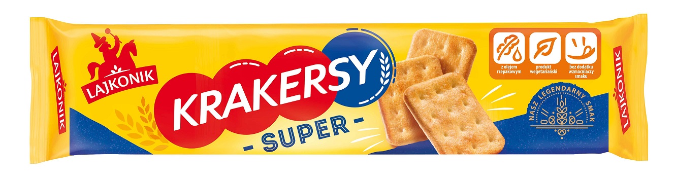 Krakersy ciastka Lajkonik 180g esklep.polomarket.pl