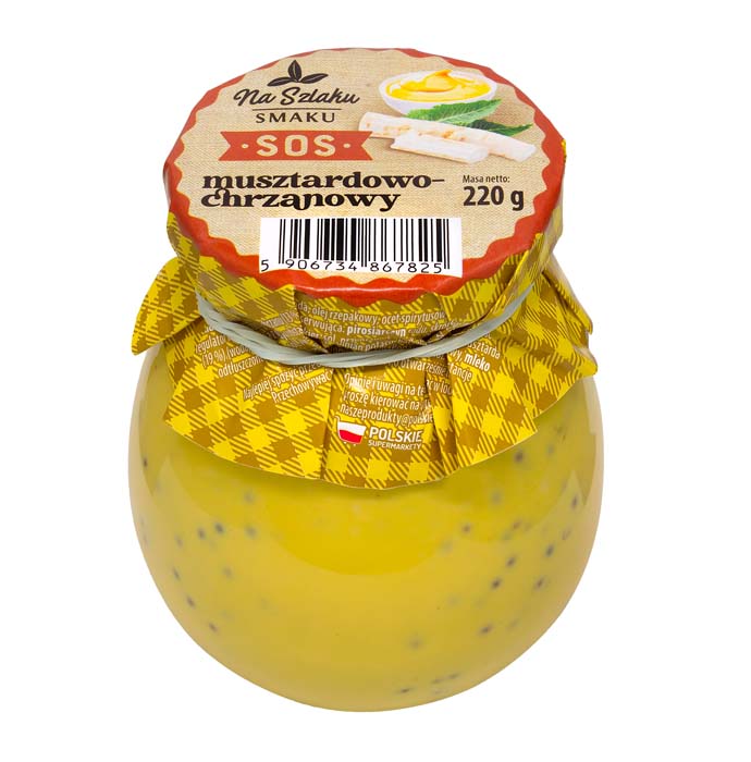 Na Szlaku Smaku Sos musztardowo - chrzanowy 220g