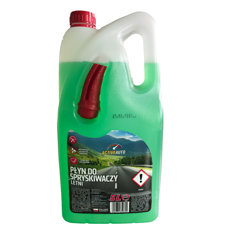 Płyn do spryskiwaczy z lejkiem letni Active Auto 5L