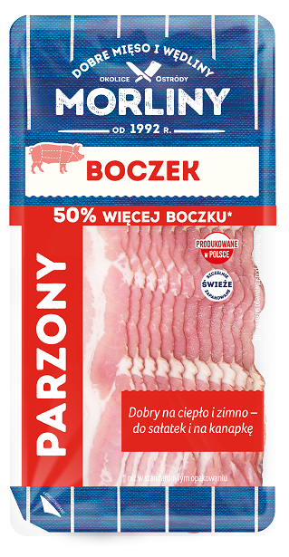 Boczek wędzony parzony 150g esklep.polomarket.pl