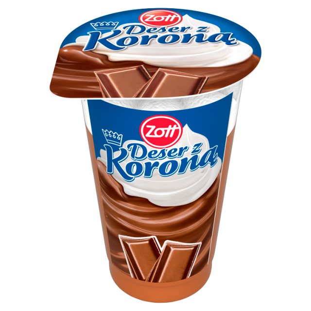 Deser o smaku czekoladowym z Koroną  Zott 175g esklep.polomarket.pl