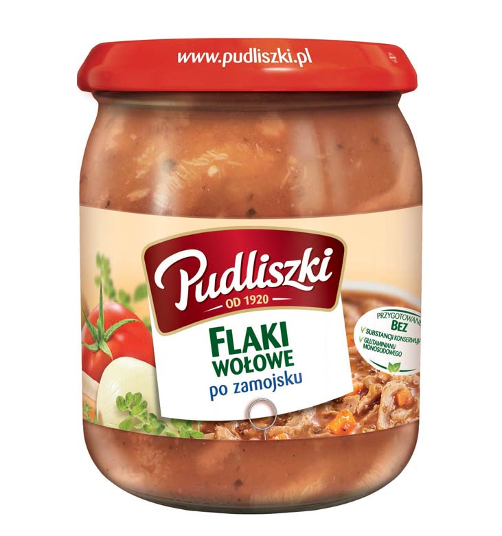 Flaki wołowe po zamojsku Pudliszki 0,5kg esklep.polomarket.pl