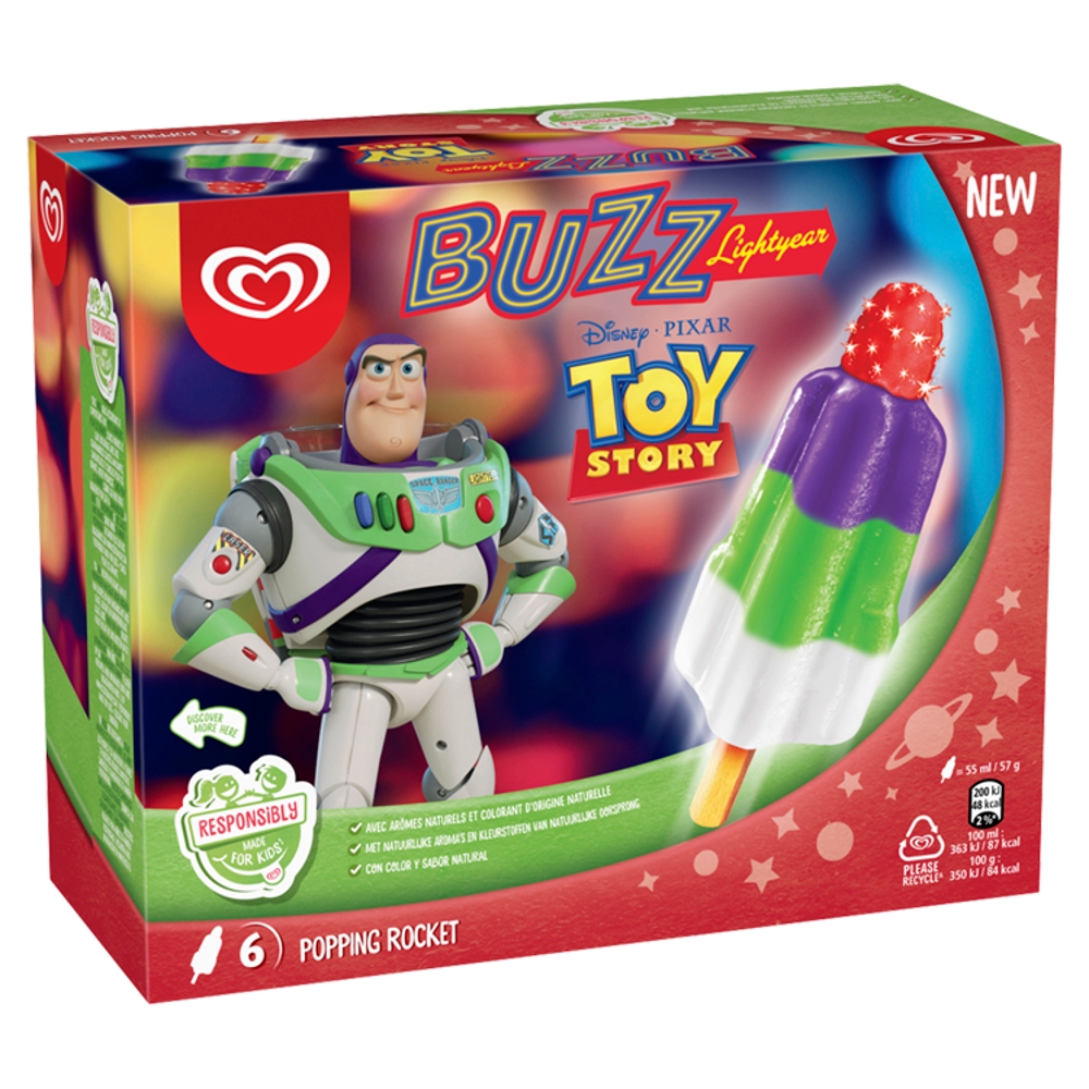 Lody Algida Disney Buzz Astral 6x55ml