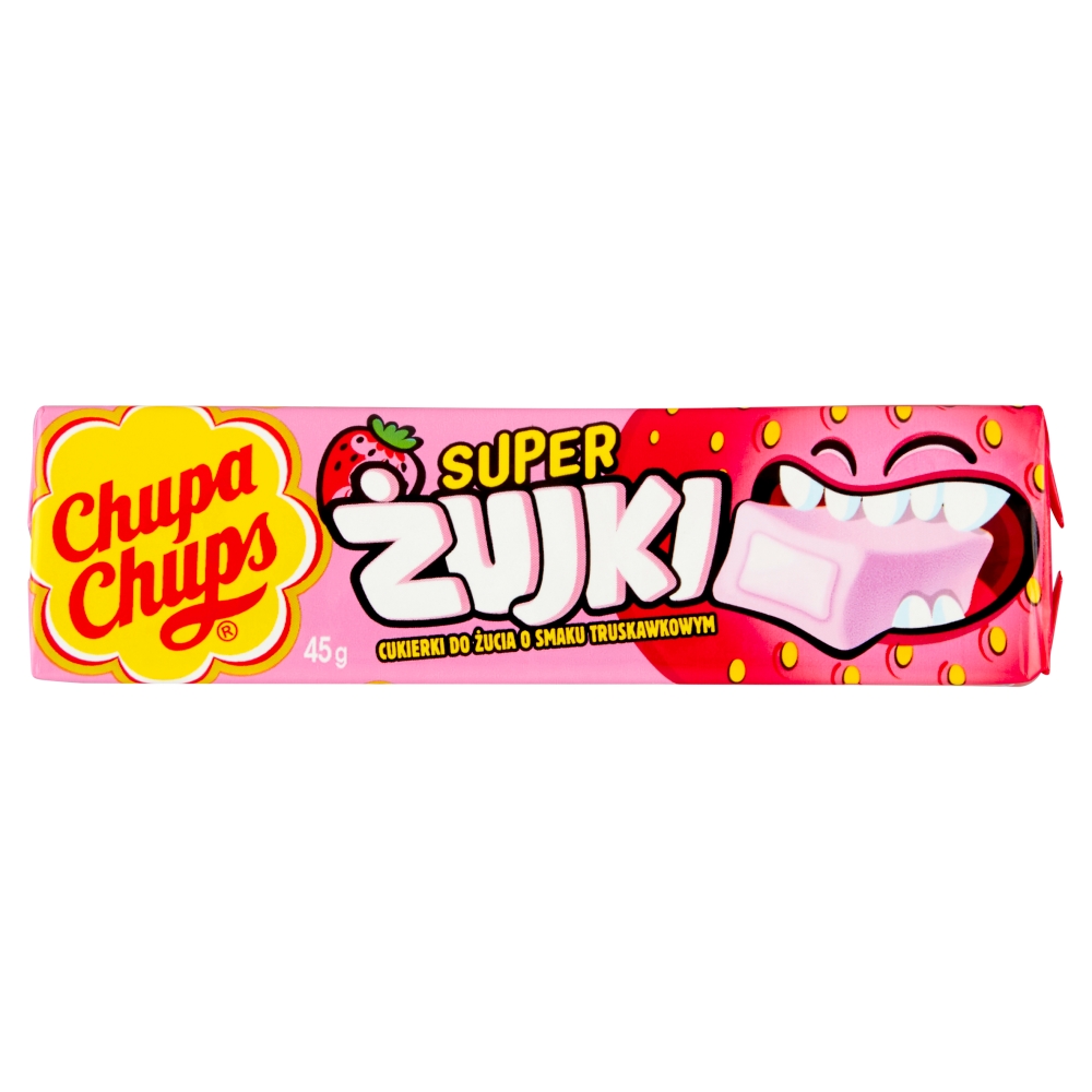 Guma rozpuszczalna truskawkowa Żujki Chupa Chups 45g esklep.polomarket.pl