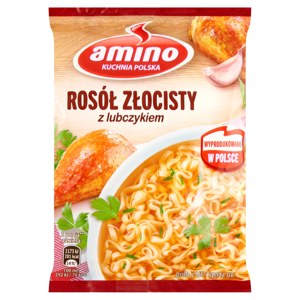 Zupa Nudle Rosół Złocisty Amino 57g