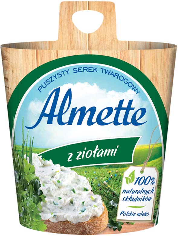 Serek Almette twarogowy z ziołami Hochland 150g esklep.polomarket.pl