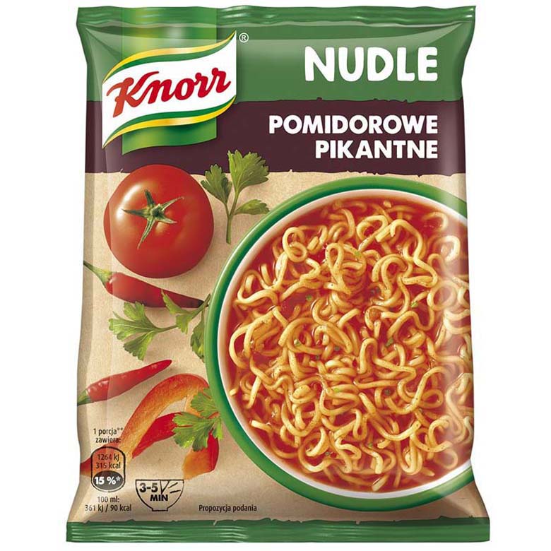 Zupa pomidorowa pikantna Nudle Knorr 63g