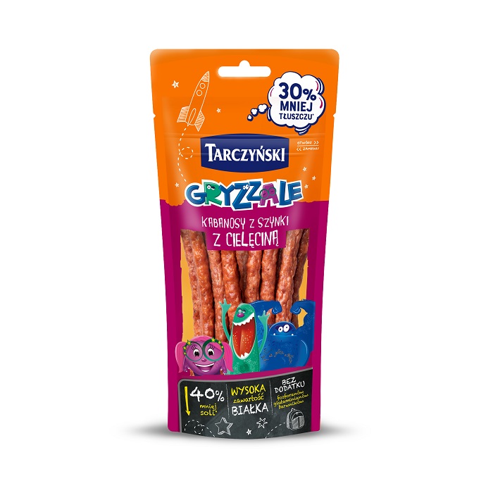 Gryzzale Kabanoski z szynki 90g esklep.polomarket.pl