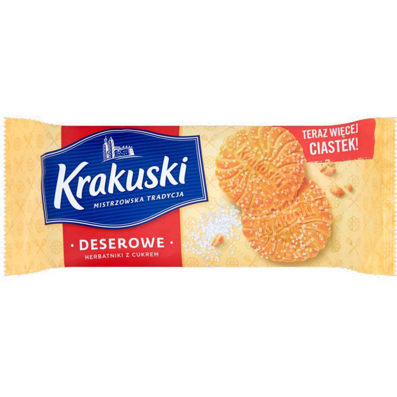 Herbatniki Deserowe z cukrem  Krakuski 200g esklep.polomarket.pl