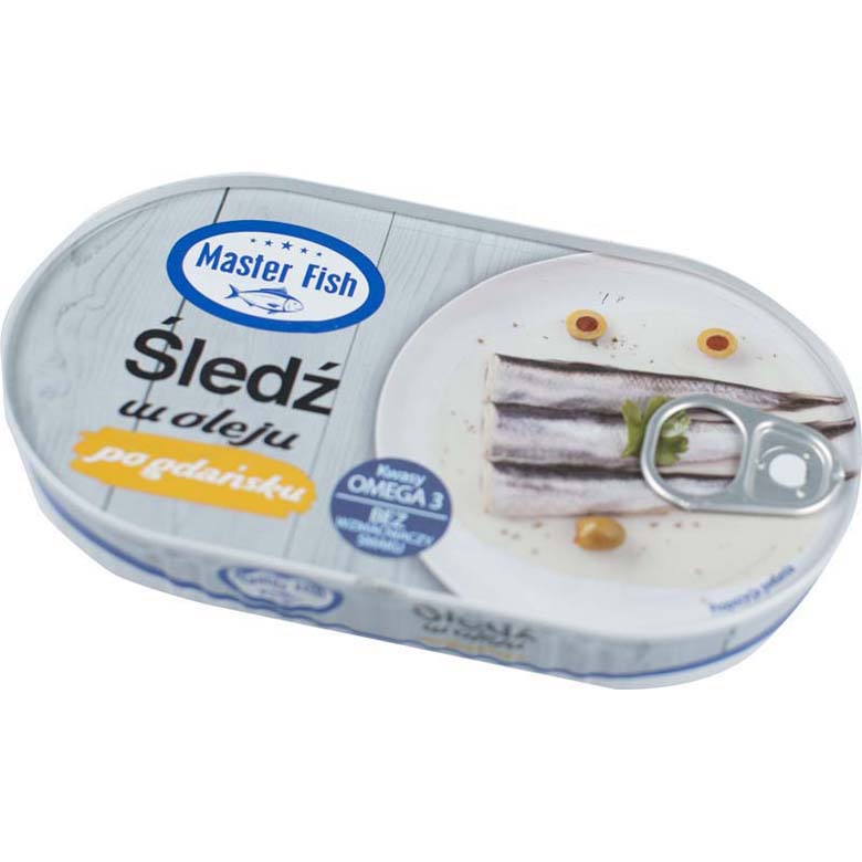 Śledź po gdańsku w oleju Master Fish 170g