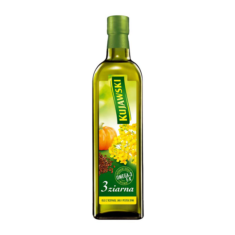 Olej Kujawski 3 ziarna 0,75L esklep.polomarket.pl