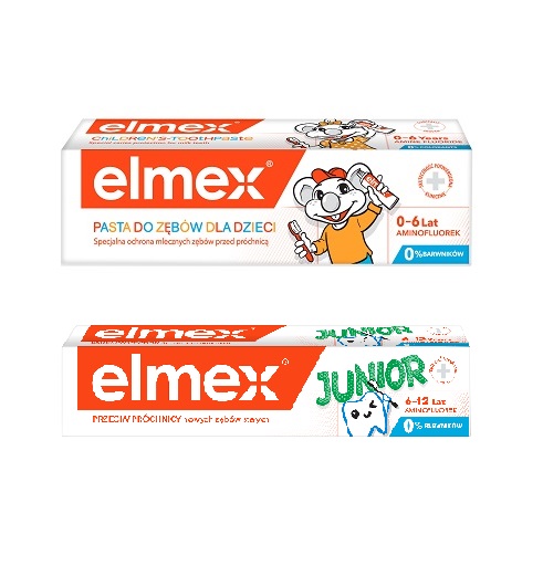 Pasta Elmex Kids, Junior 50/75ml sort esklep.polomarket.pl