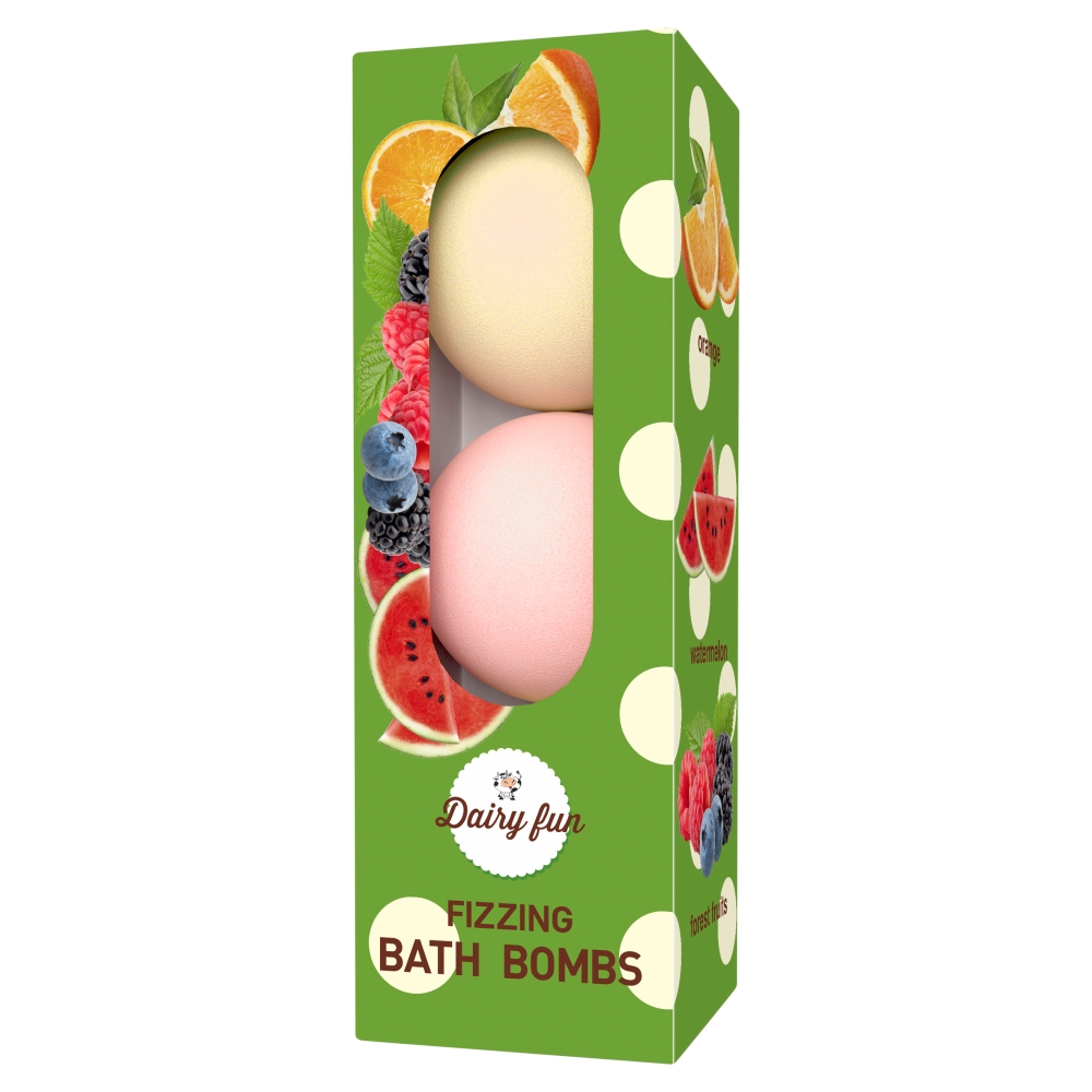 Kula do kąpieli arbuz/owoce leśne/pomarańcza Dairy Fun 3x100g
