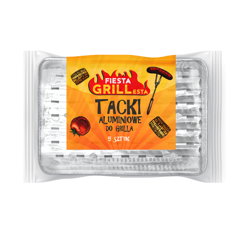 Tacka do grilla prostokątna Fiesta Grillesta 5szt.