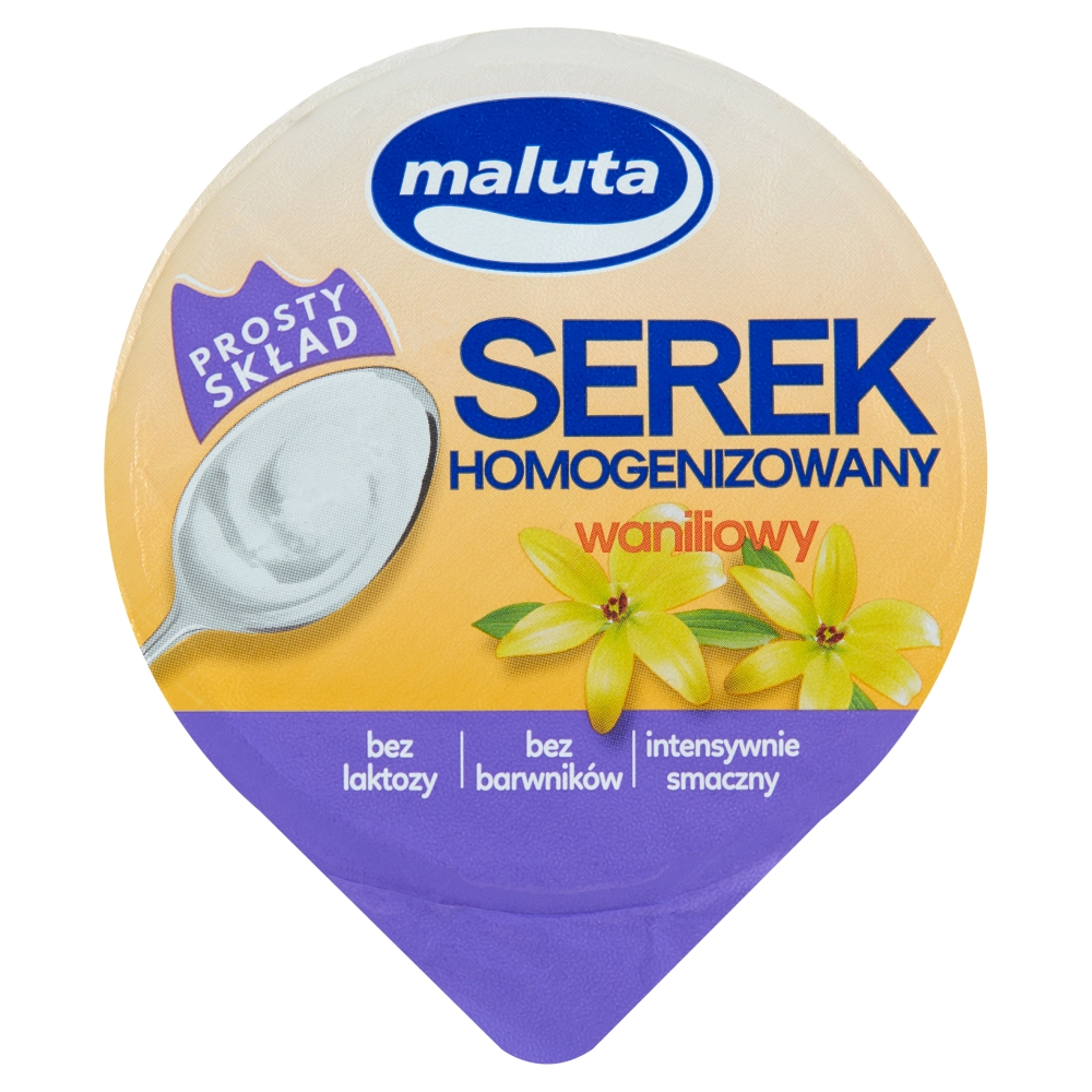 Serek homogenizowany waniliowy bez laktozy 200g.