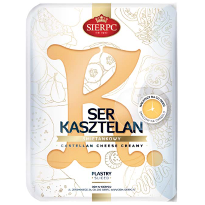 Ser Kasztelan śmietankowy plastry 135g esklep.polomarket.pl