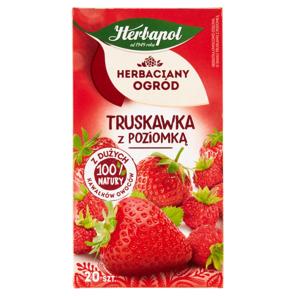 Herbata truskawka z poziomką Herbaciany Ogród 20x2,5g esklep.polomarket.pl