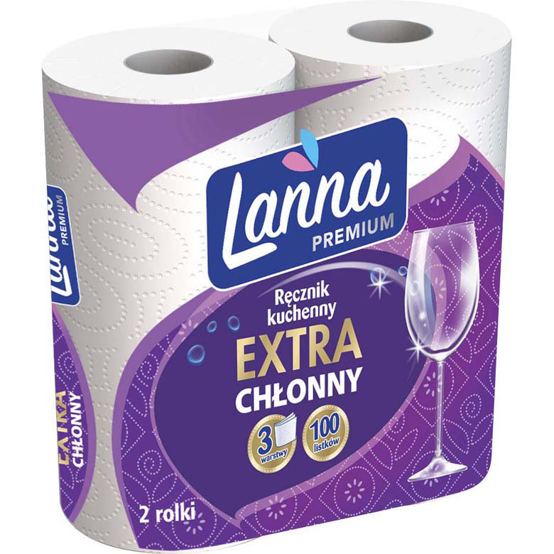 Ręcznik kuchenny 3 warstwy Lanna Premium 2 szt.