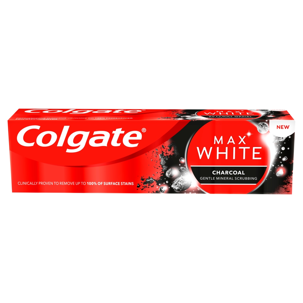 Pasta do zębów Max White Charcoal Colgat 75ml esklep.polomarket.pl