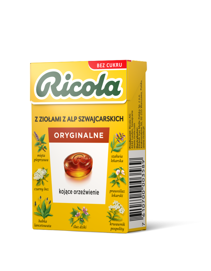 Cukierki Ricola Ziołowe  27,5g esklep.polomarket.pl