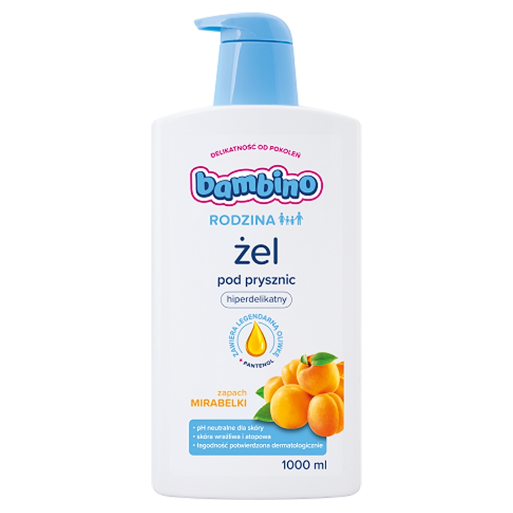 Żel pod prysznic o zapachu mirabelki Bambino Rodzina 1l