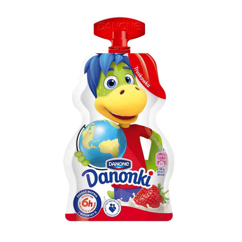 Jogurt truskawka pouch Danonki 70g esklep.polomarket.pl