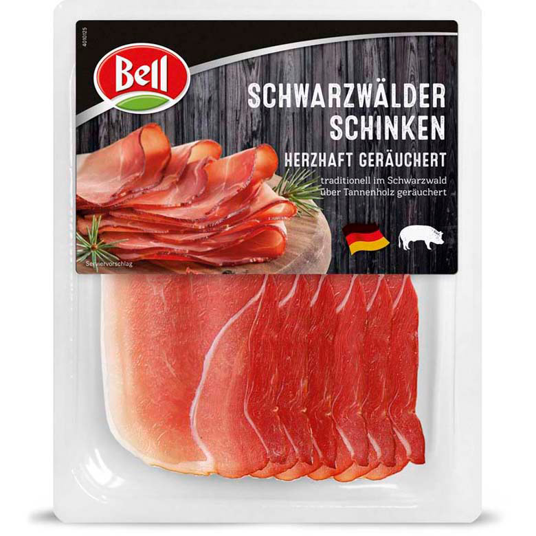 Szynka Szwarzwalder wędzona Bell 80g